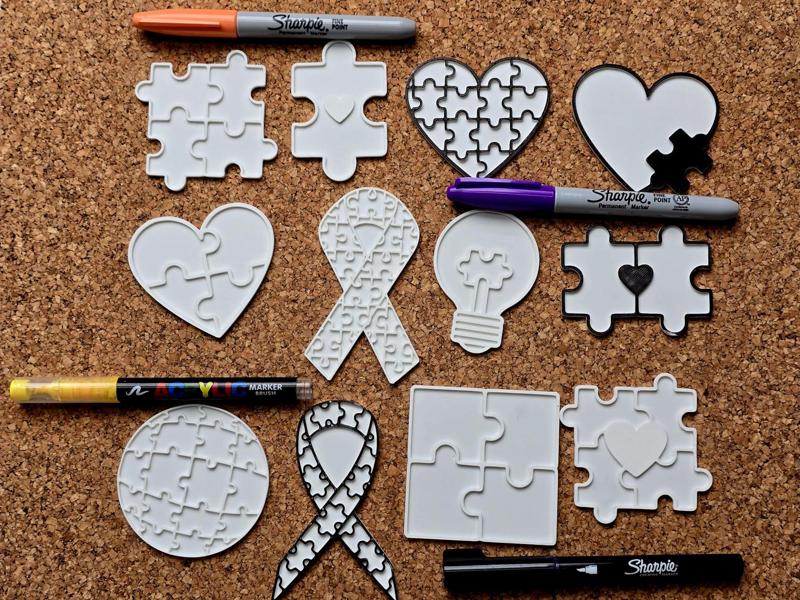 World Autism Awareness Day Coloring DIY Craft