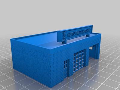 Fuji Auto Repair Shop v.3 (N-Scale)