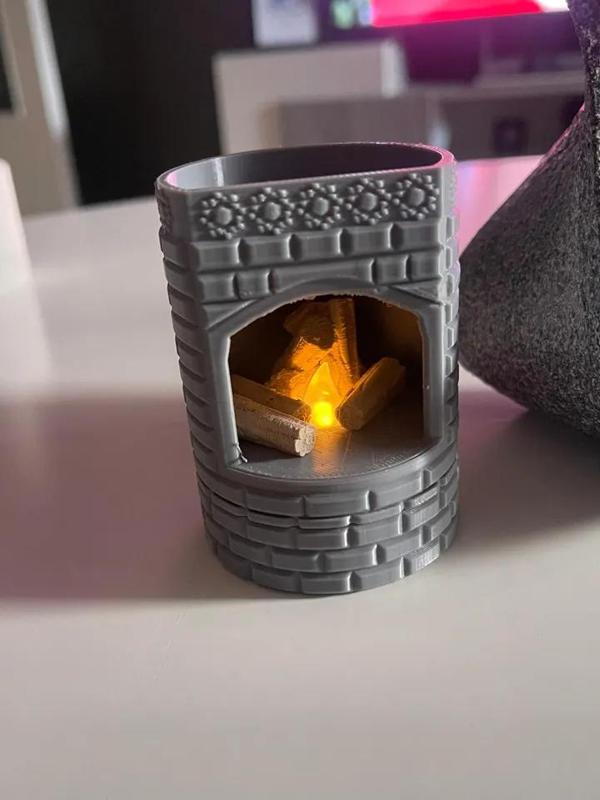 Tea-Light fireplace v2   