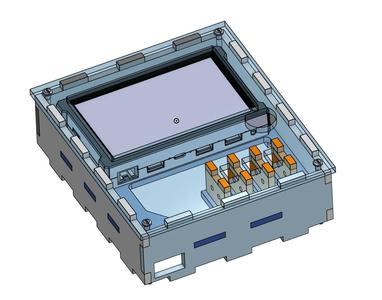 FTC REV Driver Hub Box with spot for USB extenders   