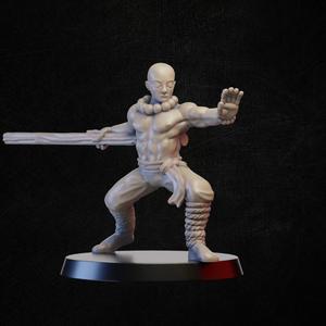 Monk with battle staff