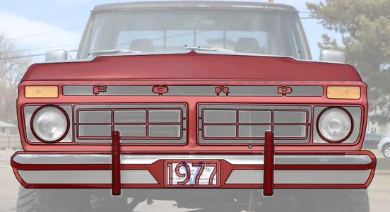 1977 Ford F150 2d Wall Art
