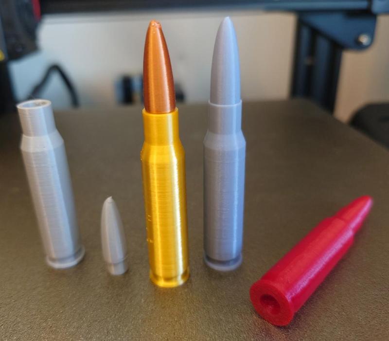 .308 Winchester/7.62 NATO replica and snap cap