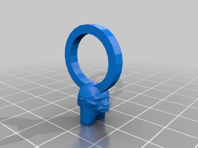 Small sus rock key chain