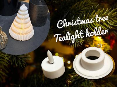 Chirstmas tree tealight holder