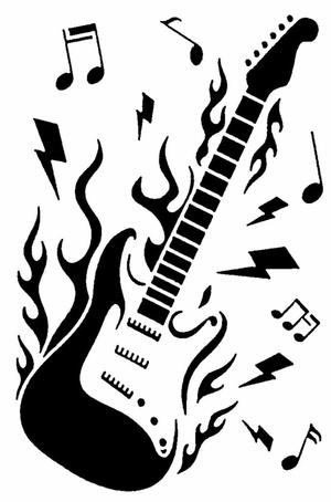Guitar stencil