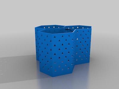 Hexagon Pen holder x3