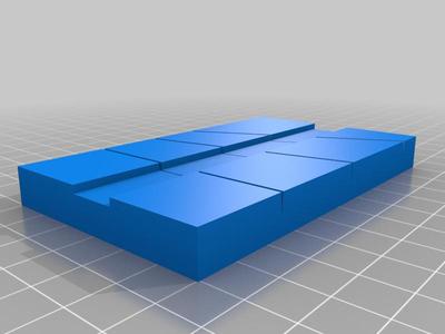 Audio tape splicing block 1/2" (12.1mm)