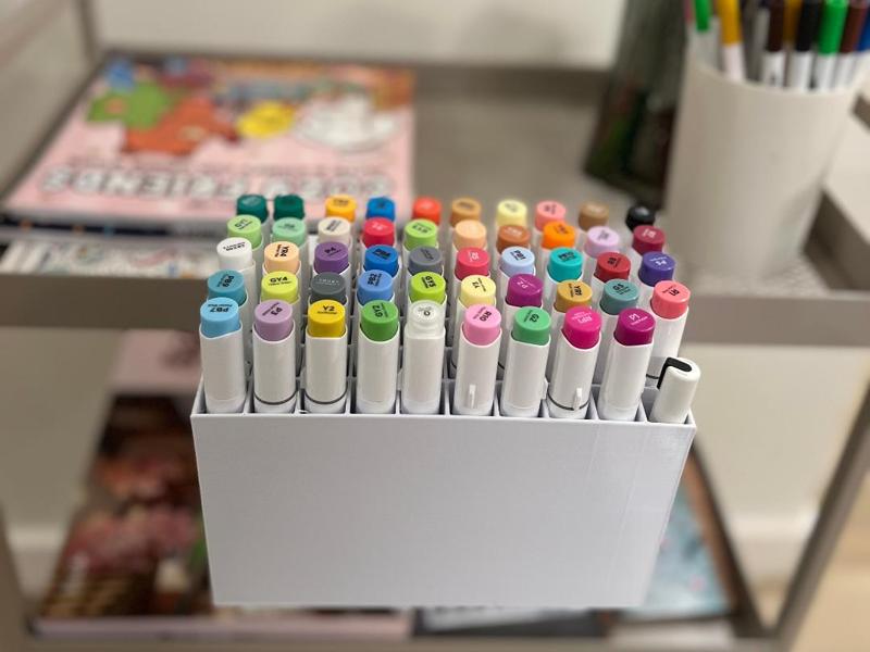 Ohuhu Marker Holder for Ikea NISSAFORS Cart, 50-Count