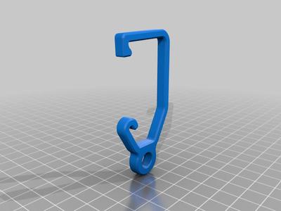 Garage door rail hook