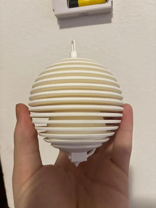 Vanoční 3D Ozdoba na stromeček ve stylu 3D TISKU   