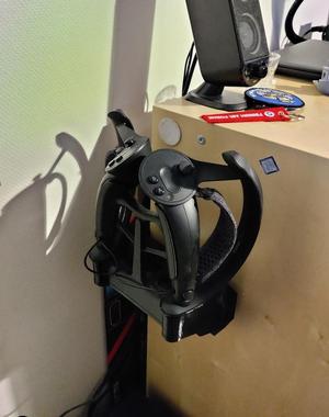 Shelf Mounted Holder for Valve Index Controllers