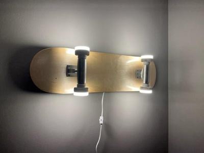 Skateboard Lamp