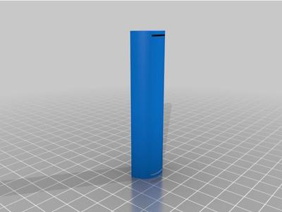 Extremely Simple 18650 Battery Holder with slots for contacts