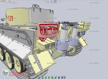 TIGER TANK EARLY FILTER-D FOR CUTTING TYPE (STL-1/35)(VE2)