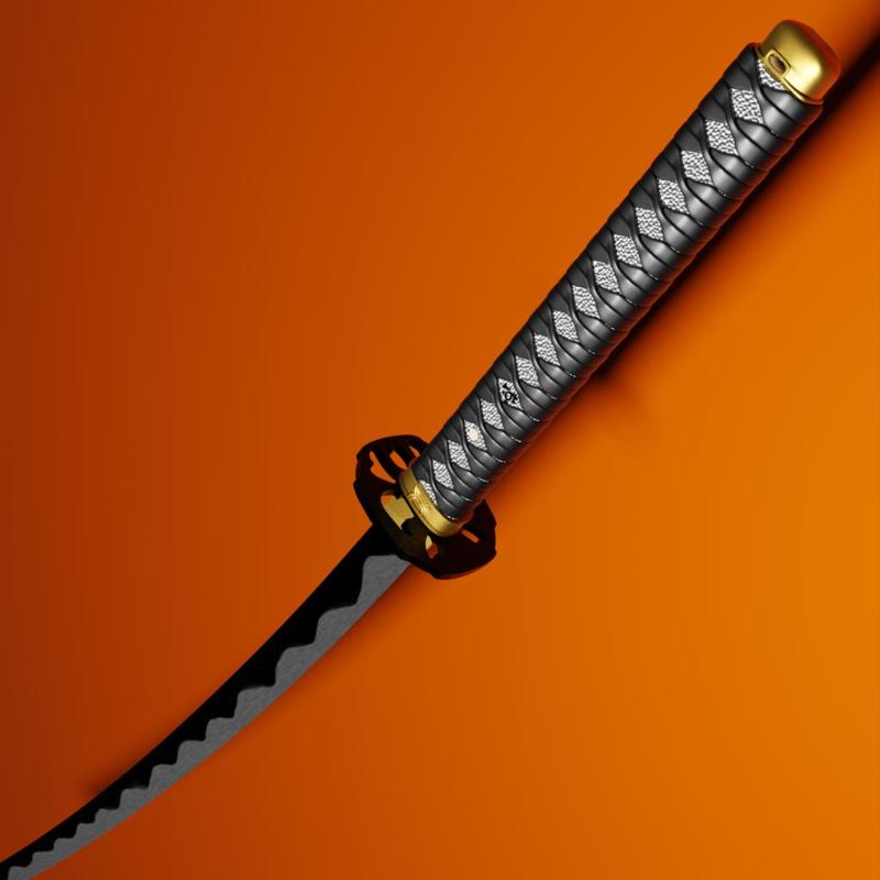 Yami's Demon Slasher Katana w/ Saya - Black Clover Sword