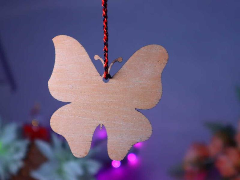 Laser Cut Wooden Cutout Butterfly Craft Unfinished Butterfly Blank Vector