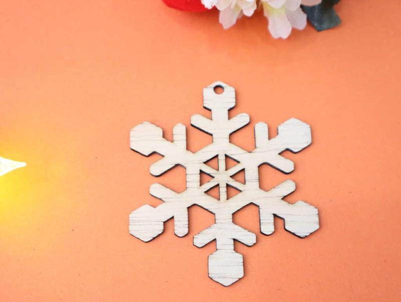 Laser Cut Snowflake Ornament Christmas Decor Vector