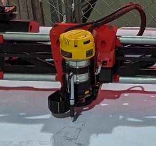 DeWalt 611 Mount and removable dust shoe for the LowRider 3 CNC