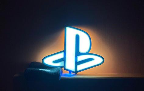 PlayStation logo wall led lamp