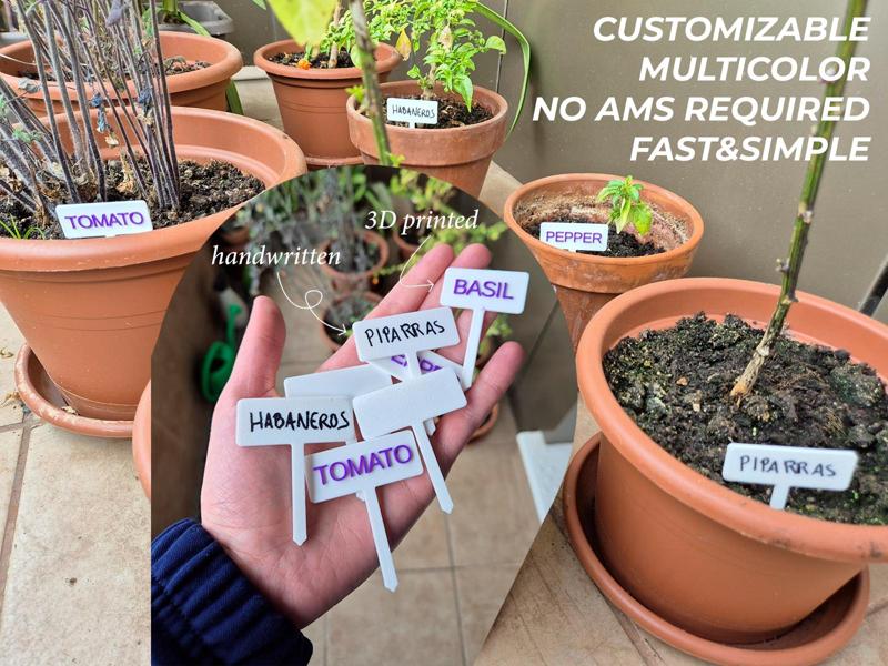 Customizable plant label