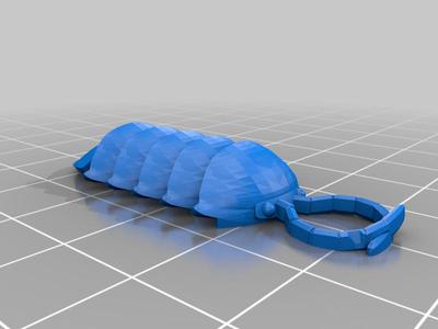 Pillipup! (Pill Bug Keychain)