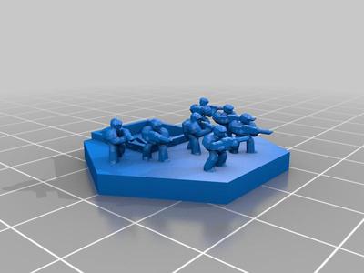 Battletech Infantry token