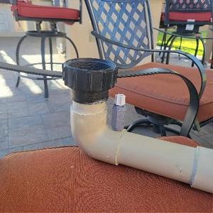 2" PVC Pool plumbing 1/4" drill jig