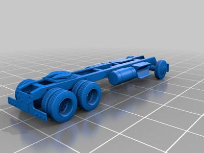 N Scale Semi Truck chassis
