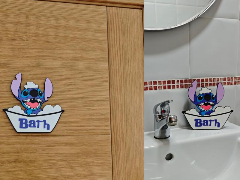 Stitch for bathroom / Stand and wall