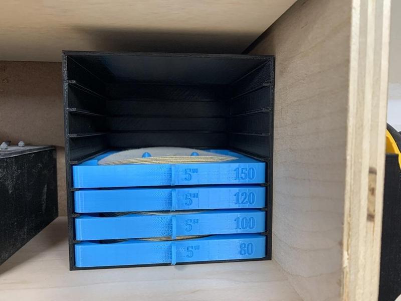 5 inch sandpaper storage improved