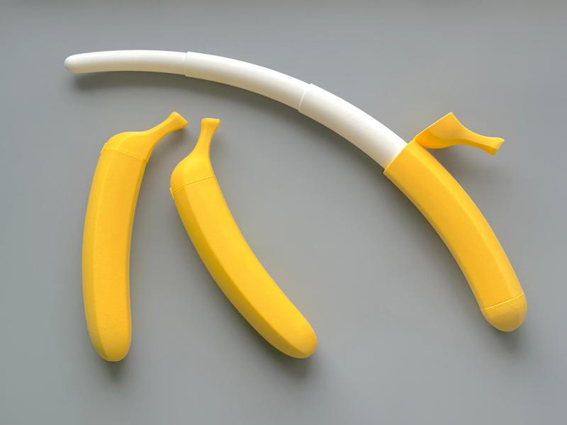 Banana retractable sword