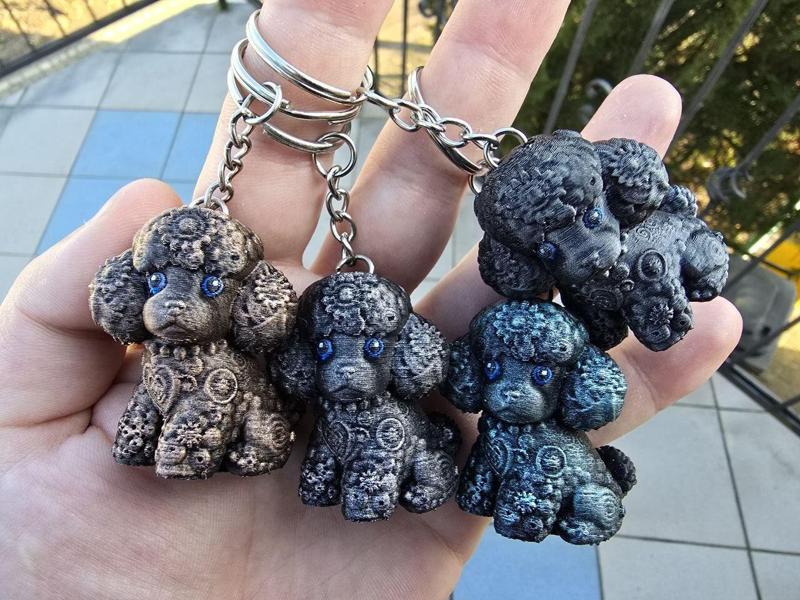 TOY POODLE ORNAMENTAL KEYCHAIN