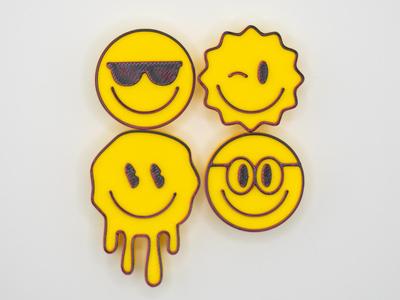 Faces Fridge Magnet