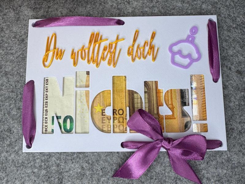 You didn't want anything!/ Gift for money