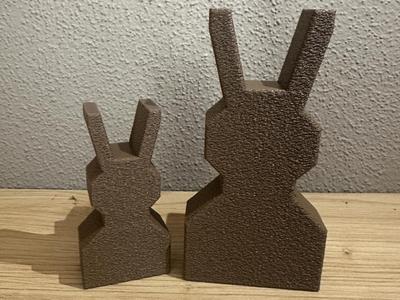 Easter Bunny Decor in Fuzzy-Skin