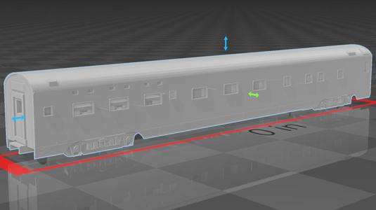 N scale 85' smooth side passenger 4099-IC-6-6-4 sleeper