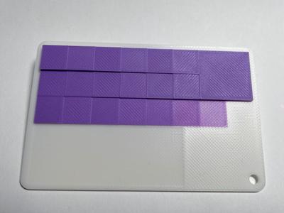 Hueforge 20 panel card one large 20mm plus label