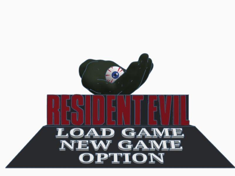 Resident Evil PS1 title display