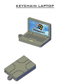 LAPTOP KEYCHAIN