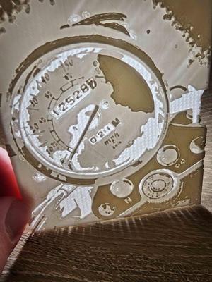 Motorcycle Dashboard Lithophane