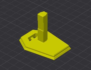 Ego Mower Saftey Key REMIX - flat top for easy printing   