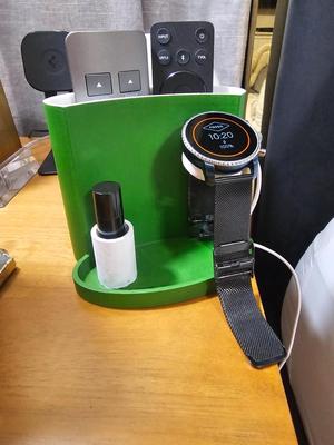 Watch Charger, Chapstick Holder and Pocket for remotes