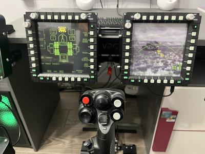 Total Controls AH-64D Apache MPD mounts for Virpil Desk Mount V3