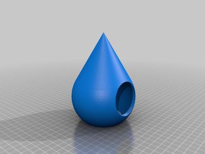 Minimalist raindrop storage container