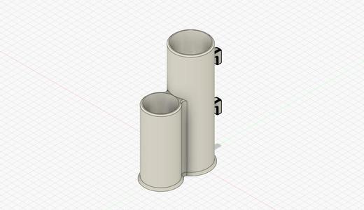 Containers for Ikea Skadis Pegboard - Shorter Remix