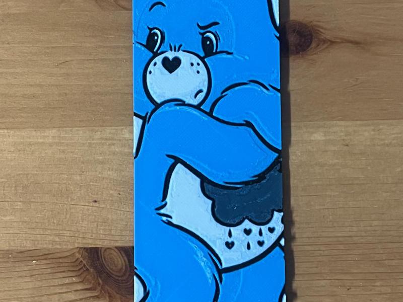 blue care bear bookmark