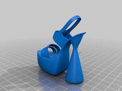 High heeled shoe
