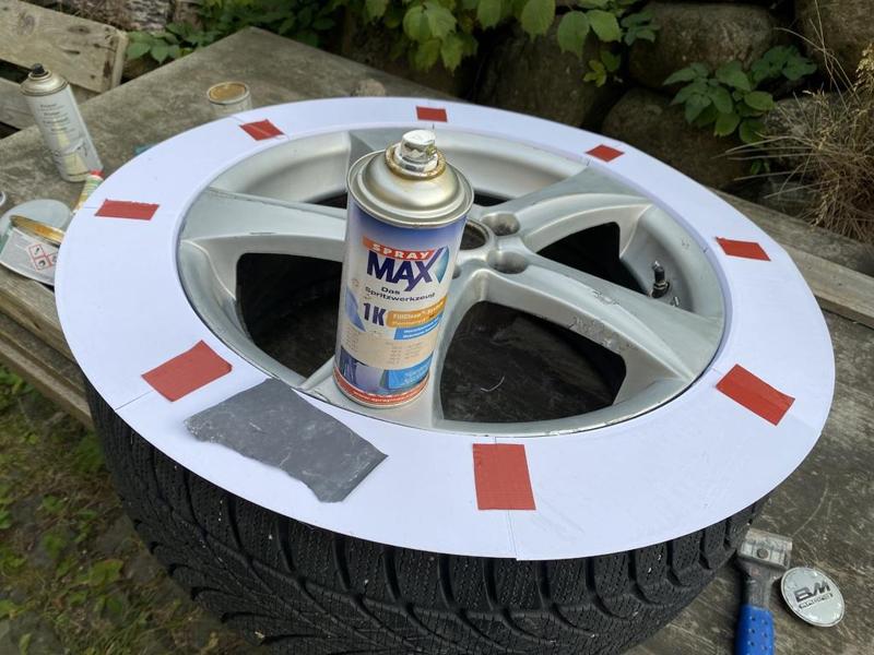 19" Alloy paint masking cover