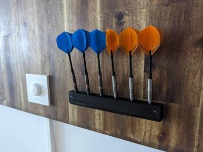 Darts holder (6 Darts) with nail holes for wall mount